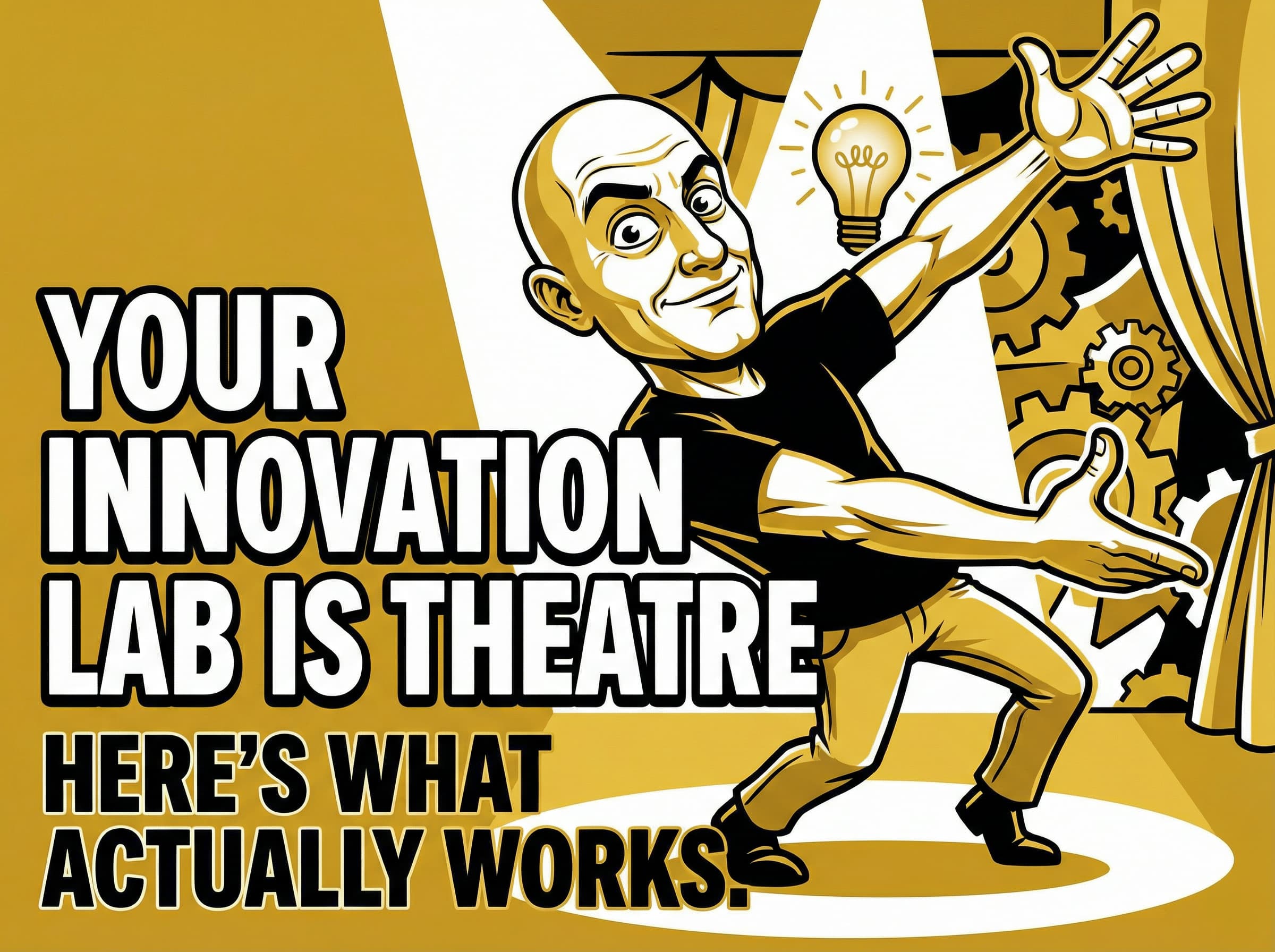 Thumbnail for Your Innovation Lab Is Theatre. Here's What Actually Works.